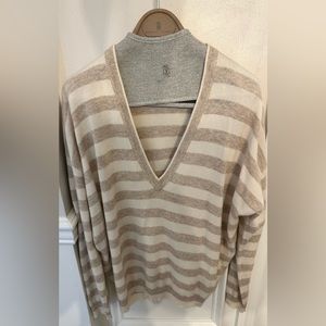 100% cashmere v-neck sweater